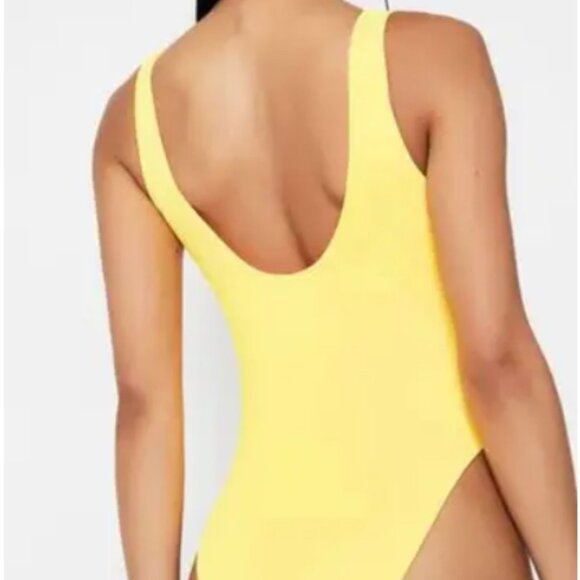 Yellow Hot & Delicious One Piece Bathing Suit - Picture 5 of 5